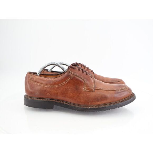 Allen Edmonds Wilbert Men’s Tan Brown Leather Split Toe Comfort Shoes Size 11C - Picture 2 of 12